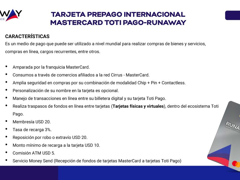 ¡Adquiere ya tu Tarjeta Runaway MasterCard!
